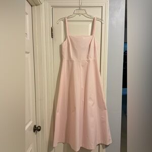 THEORY A Line Maxi Dress in City Poplin. Size Small